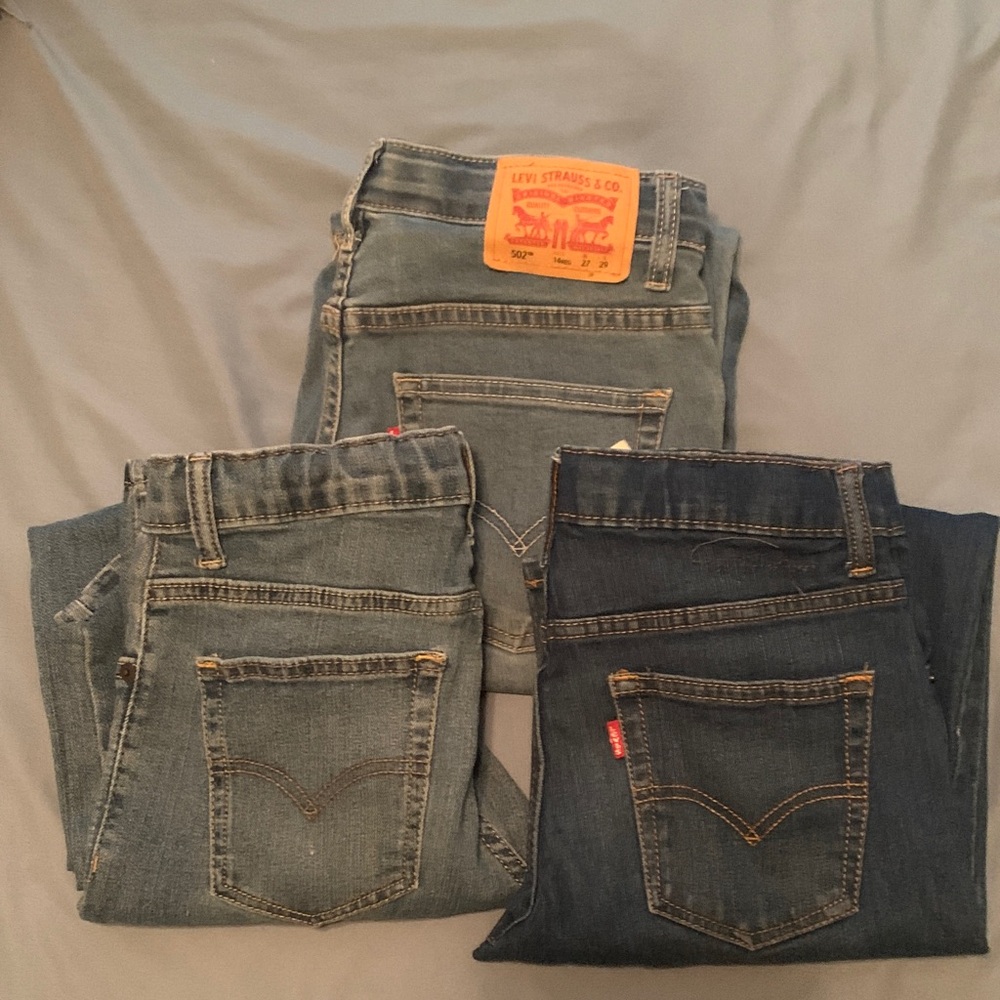 Levi's Men's Slim Jeans in Blue and Gray